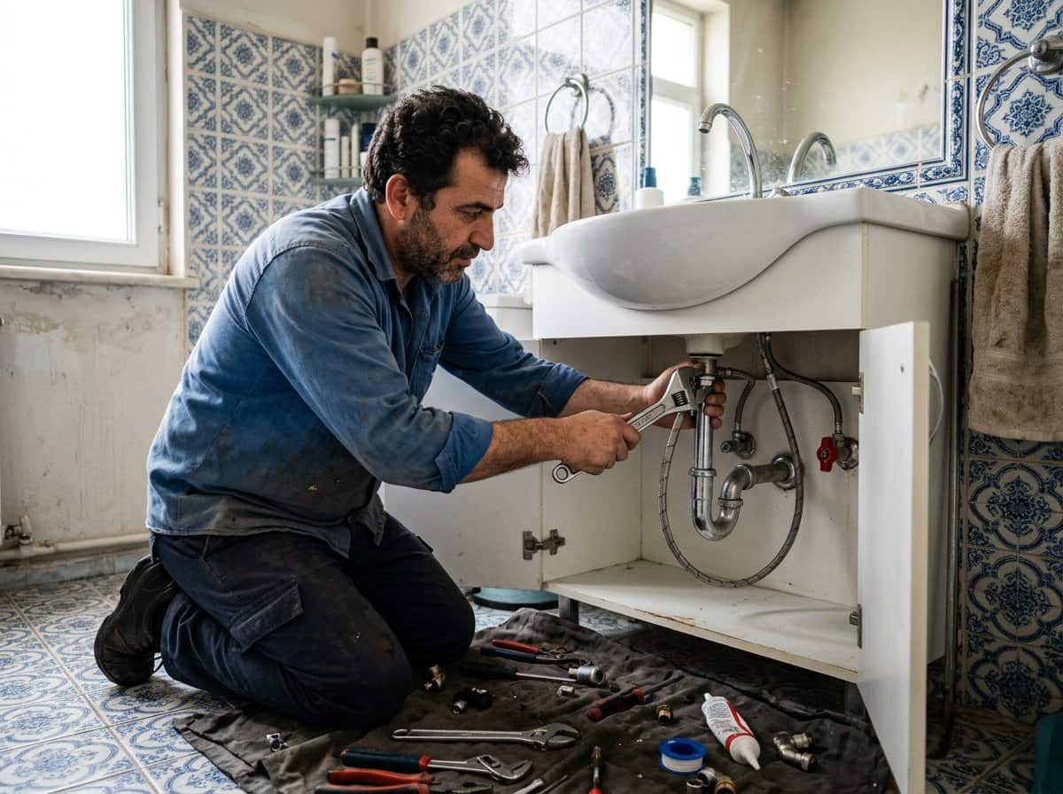 Banyo lavabo bataryasi tamiri