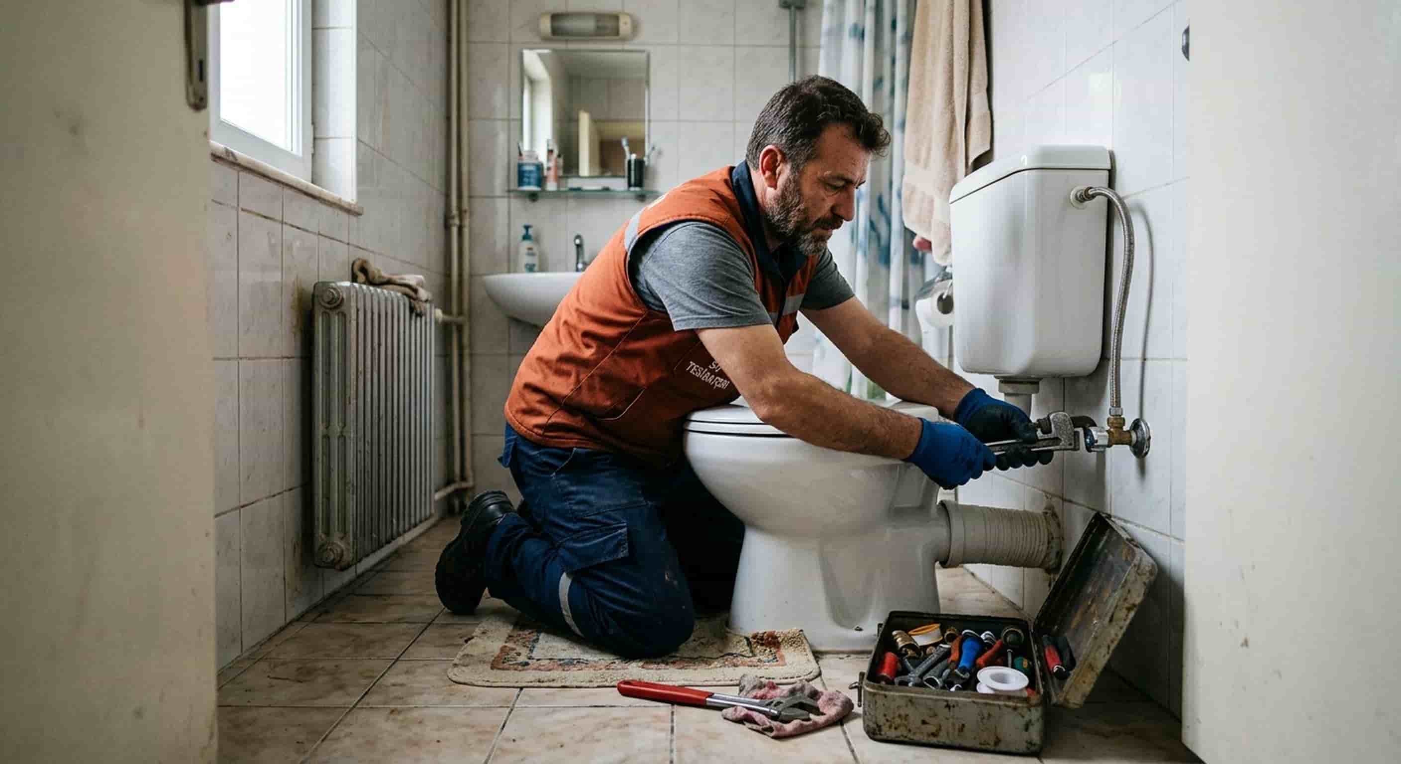 Su tesisat tamir banyo klozet rezervuar baglanti onarimi