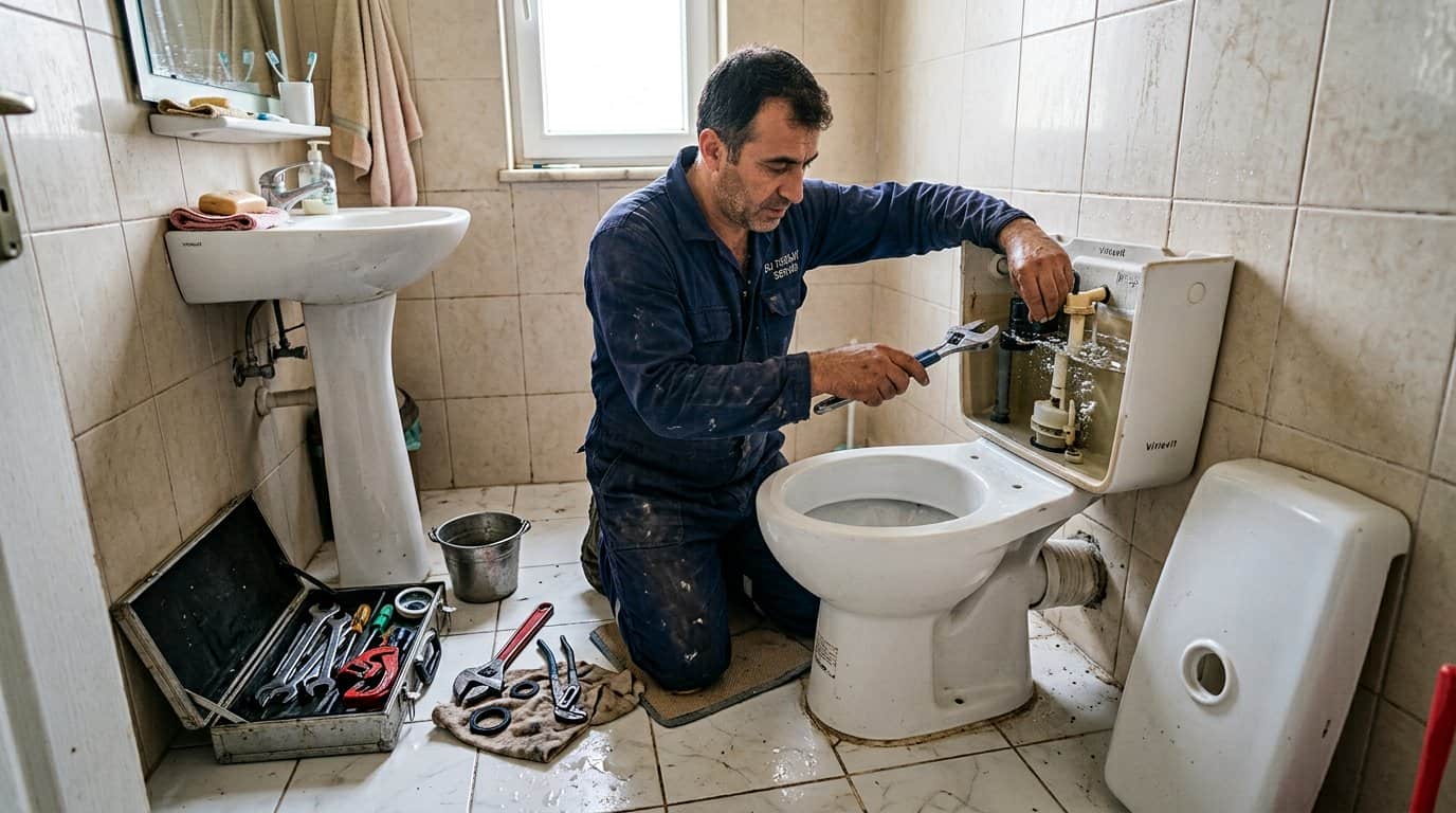 Klozet rezervuar onarımı